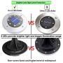Biling Solar Disk Lights Outdoor, 8 LED Bulbs Solar Ground Lights Outdoor Waterproof for Garden Yard Patio Pathway Lawn Driveway - White (8 Pack)
