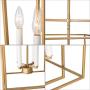 KSANA Gold Chandelier, 4-Light Modern Linear Chandeliers, Pendant Hanging Light Fixtures for Dining Rooms, Foyer, Living Room, Bedroom and Kitchen Island, Brushed Gold Finish
