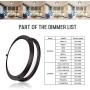 JULLISON 10 Inch LED Double Ring Flush Mount Ceiling Light Fixture, ETL, 5CCT Selectable 2700K-5000K, Dimmable 5%-100%,120VAC, 18W, 120W Eq, 1100lm, CRI>90, Brush Nickel, Damp Location(Twin Pack)