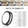 JULLISON 10 Inch LED Double Ring Flush Mount Ceiling Light Fixture, ETL, 5CCT Selectable 2700K-5000K, Dimmable 5%-100%,120VAC, 18W, 120W Eq, 1100lm, CRI>90, Brush Nickel, Damp Location(Twin Pack) JULLISON 10 Inch LED Double Ring Flush Mount Ceiling Light Fixture, ETL, 5CCT Selectable 2700K-5000K, Dimmable 5%-100%,120VAC, 18W, 120W Eq, 1100lm, CRI>90, Brush Nickel, Damp Location(Twin Pack)