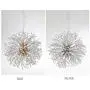 Chandelier Fireworks Pendant Lighting Modern LED Stainless Steel Crystal Ceiling Light Fixtures for Dining Room Bathroom Bedroom Livingroom, Dia 19.7 inch, 9-Light