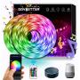 Daybetter 32.8ft 10m Led Strip Lights, Flexible Color Changing 5050 RGB 300 LEDs Light Strips Kit Work with App