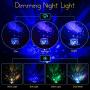 Star Night Light for Kids, Universe Night Light Projection Lamp, Ocean Night Light Projection Lamp, SUPERDANNY 360° Rotating Colorful Adjustable Brightness LED Lamp for Bedroom-6 Sets of Film