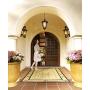 Bellagio Outdoor Wall Light Fixture Bronze Scroll 24'' Champagne Hammered Glass for Exterior House Porch Patio - John Timberland