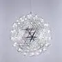 LAKIQ Modern LED Chandelier Lighting Fixture Chrome Stainless Steel Firework Shape Hanging Pendant Lights for Living Room Dining Room Restaurant Bar Cafe Hotel (19.5, White Light) LAKIQ Modern LED Chandelier Lighting Fixture Chrome Stainless Steel Firework Shape Hanging Pendant Lights for Living Room Dining Room Restaurant Bar Cafe Hotel (19.5, White Light)