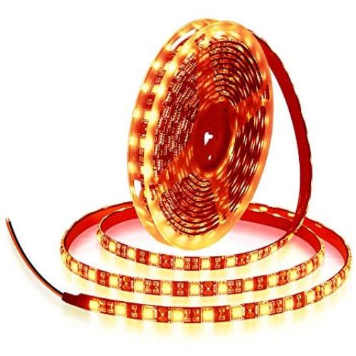 ALITOVE Orange LED Strip Lights 16.4ft 5050 SMD Black PCB 5M 300 LEDs Waterproof IP65 12V DC for Home Hotels Clubs Shopping malls Cars Lighting ALITOVE Orange LED Strip Lights 16.4ft 5050 SMD Black PCB 5M 300 LEDs Waterproof IP65 12V DC for Home Hotels Clubs Shopping malls Cars Lighting