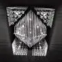 Munsinn Crystal Raindrop Chandelier Modern Lighting Flush Mount LED Ceiling Light Fixture Pendant Lamp for Dining Room Bathroom Bedroom Livingroom