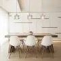 COTULIN Set of 2 Modern Cute Mini Crystal Pendant Light,Pendant Lighting Fixture for Kitchen Island Living Room Dining Room Bedroom,Brushed Nickel Finish with Crystal Glass Shade