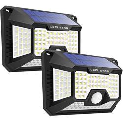 Solar Motion Sensor Light Outdoor,New Upgrade 128 LEDs Solar Lights Outdoor,Motion Solar Lights Outdoor Waterproof,Led Solar Lights Outdoor Motion Sensor,Super Bright Solar Sensor Lights (2 Pack)