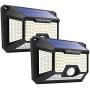 Solar Motion Sensor Light Outdoor,New Upgrade 128 LEDs Solar Lights Outdoor,Motion Solar Lights Outdoor Waterproof,Led Solar Lights Outdoor Motion Sensor,Super Bright Solar Sensor Lights (2 Pack)