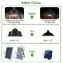 Solar Lights, SmterCon Solar Lights Outdoor Indoor, Can Work During The Day or Dusk On Dawn Off, 16.4Ft Cord IP65 Remote Control Solar Powered Chicken Coop Gazebo Patio Shed Barn Lights (Medium) Solar Lights, SmterCon Solar Lights Outdoor Indoor, Can Work During The Day or Dusk On Dawn Off, 16.4Ft Cord IP65 Remote Control Solar Powered Chicken Coop Gazebo Patio Shed Barn Lights (Medium)