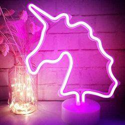 XIYUNTE Battery Powered Neon Lights with Base