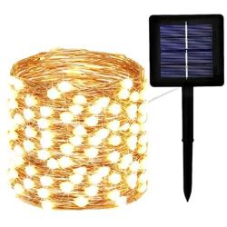 EXF Solar String Lights Outdoor, Upgraded Super Bright & Durable 120LED Solar Christmas Lights Outdoor, IP65 Waterproof Copper Wire 8 Modes Christmas Decorations Clearance