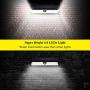 Solar Motion Sensor Lights Outdoor JACKYLED Super Bright 118 LED Porch Lights with Larger Solar Panel Waterproof Wireless Wall Mount Security Lighting for Garden Yard Garage Front Door 4-Pack,