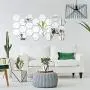 32 Pieces Removable Acrylic Mirror Setting Wall Sticker Decal for Home Living Room Bedroom Decor (18.4 x 16 x 9.2 cm)