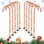 28'' Christmas Candy Cane Pathway Markers Lights, Set of 10 Pack Christmas Outdoor Decorations Yard Candy Cane Lights