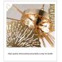 Garwarm Modern Flush Mount Chandelier, Stainless Steel Ceiling Light for Living Room Bedroom Dining Room, 6 Lights Ceiling Light Fixtures Gold Garwarm Modern Flush Mount Chandelier, Stainless Steel Ceiling Light for Living Room Bedroom Dining Room, 6 Lights Ceiling Light Fixtures Gold