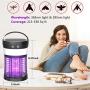 Solar Powered Bug Zapper, 3-in-1 Rechargeable Mosquito Killer Camping Lantern with SOS Emergency Light, Waterproof Electric Mosquito Zappers Insect Fly Pest Attractant Trap for Indoor Outdoor Solar Powered Bug Zapper, 3-in-1 Rechargeable Mosquito Killer Camping Lantern with SOS Emergency Light, Waterproof Electric Mosquito Zappers Insect Fly Pest Attractant Trap for Indoor Outdoor