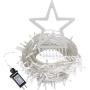 Outdoor Christmas Decorations Star Lights String,320 LED 16.4 ft Christmas Tree Lights , 8 Memory Lighting Modes&Timer Christmas Star Lights for Yard,Festival,Party,Christmas Decorations (Warm White)