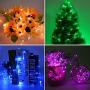 Blingstar Fairy Lights 16 Color Changing Christmas Lights 66Ft 200 LED String Lights Plug in Waterproof Twinkle Lights APP Controlled Clear Wire Lights with Timer for Bedroom Indoor Outdoor Decor