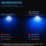 PANGTON VILLA Led Strip Lights 32.8 ft for Bedroom Room Home 5050 Kit with 24 Key Remote Control and Power Supply, 2 Roll 16.4 ft, RGB