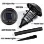 GIGALUMI Solar Pathway Lights Outdoor, 8 Pcs Solar Powered Yard Lights, Waterproof Led Solar Landscape Lights for Yard, Lawn, Patio, Garden, Path, Walkway or Driveway（Cold White）.