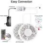 Daybetter Led Strip Lights, 50ft 270Leds RGB Led Light Strips Kits with Remote, Color Changing Led Lights for Bedroom Room Tv Kitchen Desk Party