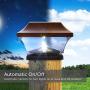 NOMA Solar Post Lights | Waterproof Outdoor Cap Lights for 4 x 4 Wooden Post, Deck, Patio, Garden, Decor or Fence | Warm White LED Lights, 8-Pack (Bronze)