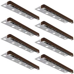 LEONLITE 8-Pack 12 Inch LED Hardscape Paver Light, 3W Low Voltage, Retaining Wall Lights Outdoor, IP65 Waterproof, Soft White 2700K, Clear Lens, 40,000 Hours Lifespan