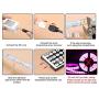 MINGER RGB LED Strip Lights with Remote Controller, 16.4ft Waterproof 5050 LED Dimmable Full Light Strip Kit with DIY Mode for Bedroom, Room, Home, Kitchen, Decoration