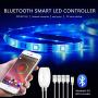 Smart LED Strip Lights 65.6ft, RGB Light Strip Kits with APP Control and Remote, 5050 SMD 12V DIY Color Changing LED Lights, LED Tape Lights for Bedroom Kitchen Cabinet TV Bar Party 65.6FT