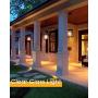 Jazava Outdoor Pendant Light One-Light Hanging Lantern, Exterior Hanging Lights for Porch, Matte Black Finish with Highlights and Clear Glass for House Entryway