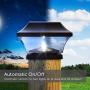 NOMA Solar Post Lights | Waterproof Outdoor Cap Lights for 4 x 4 Wooden, Deck, Patio, Garden, Decor or Fence | Warm White LED Lights, 8-Pack (Black)