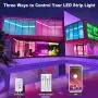 LED Strip Lights Reemeer 16.4ft Smart Led Lights Strip Music Sync App Controlled and Remote Led Lights for Bedroom Party Home Decoration
