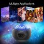 Star Projector Night Light, Galaxy Star Night Light Projector Ocean Wave Projector for Bedroom, Game Rooms, Home Theatre, Night Light Party Decor Gifts Ambiance with Bluetooth Speaker & Remote Control