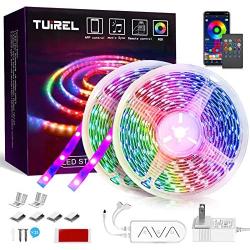 TUiREL Led Strip Lights 82ft with 5050 SMD LED Color Changing Strip Light Keys Remote Controller and 12V Power Supply with Light Strips Kit for Home, Bedroom, TV Backlight,Kitchen,DIY Decoration (25m)