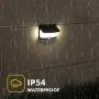 Lutec 2 Packs Solar Lights Outdoor 8 Watt 30 LED 500LM Waterproof Solar Motion Lights Outdoor with 120° Wide Angle for Front Door, Yard, Garage Pathway, Deck