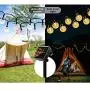 Garden Solar String Lights Outdoor, TASMOR 50 LED Globe Bulb String Lights with Remote 23FT Waterproof 8 Modes Fairy Lights Crystal Balls Decorative Lighting for Patio, Backyard, Home (Warm White)