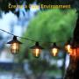 Solar String Lights Outdoor Waterproof 15 FT, Solar Powered Outdoor String Lights with 8 Bulbs, Backyard Lights Outdoor Good for Gardens, Porches or Yards