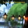 Solar String Lights Outdoor Waterproof 15 FT, Solar Powered Outdoor String Lights with 8 Bulbs, Backyard Lights Outdoor Good for Gardens, Porches or Yards