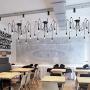 NOXARTE Ceiling Spider Lamp Industrial Hanging Pendant Light Adjustable Wire Indoor Lighting Fixture for Bedroom Living Room 8 Lights