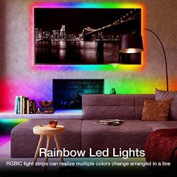 Dreamcolor Led Strip Lights, Charkee 32.8ft Rainbow Color Changing Led Strip, Multicolor Flexible Rope Light, Light Strip Remote for Bedroom, Home, Living Room