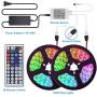 LED Strip Lights,FASHURN Waterproof 10m(2x5m,32.8 Feet) LED Light Strip SMD 5050 300 LEDs,RGB Color Changing,44 Keys IR Remote Controller for Home,Kitchen,Party,Christams,DC 12V 5A