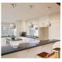 Chrome Mini Pendant Light 4 1/2'' Wide Modern Globe Clear Swirl Wire Glass Fixture for Kitchen Island Dining Room - Possini Euro Design