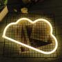 DANIDEER Led Neon Sign Art Decorative Lights Table Decoration Wall Decor Neon Lamp with Glow Light for Kids Room Living Room Bedroom Unique Gift for Any Occasion (Warm White Cloud)