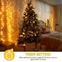 AMBOTHER Fairy Lights Battery Operated 2x19.69ft + 2x39.37ft 360 LEDs String Lights Waterproof 8 Modes Timer Flexible LED Fairy Lights with Remote Outdoor Indoor for Halloween Christmas Bedroom Party
