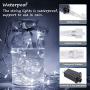 EMITEVER String Lights Indoor/Outdoor - Waterproof Ultrabright & Safe - 8 Modes Twinkle Lights 66FT 300LED, UL Plug in Christmas String Lights for Bedroom (Cold White)
