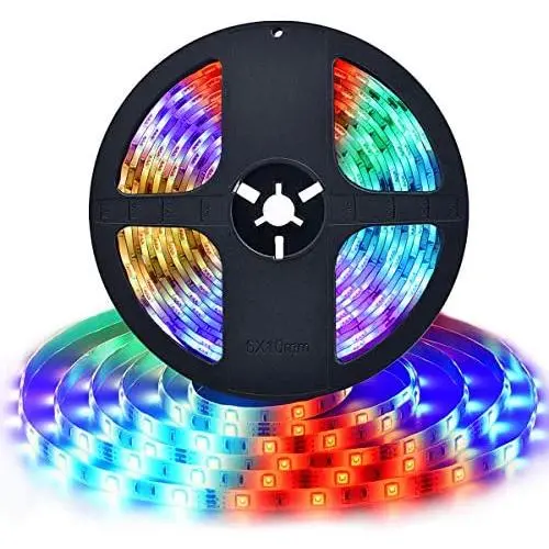 16.4 ft RGB LED Strip Lights - 300 LEDs Waterproof Color Changing Light Strips for Bedroom - Remote Control