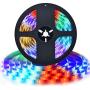 16.4 ft RGB LED Strip Lights - 300 LEDs Waterproof Color Changing Light Strips for Bedroom - Remote Control