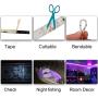 DeepDream Waterproof Black Light LED Blacklight UV Strip 300 LEDs 16.4Ft/5M with 12V Power Supply, Bedroom DJ Party Halloween Christmas Room Decoration IP65 for Outdoor Glow in the dark